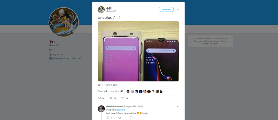 Rò rỉ ảnh OnePlus 7 (ảnh 1)