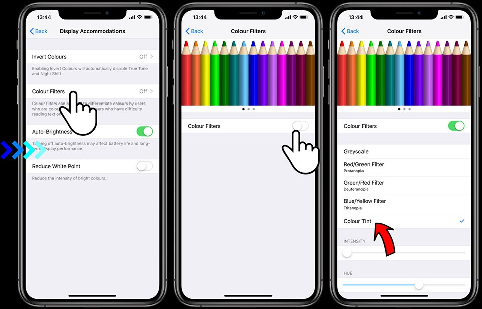 Hướng dẫn loại bỏ màu vàng trong tính năng True Tone trên iPhone XS (ảnh 7)