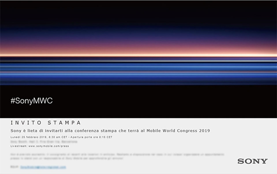 Sony gửi thư mời tham gia sự kiện MWC 2019 (ảnh 2) Sony gửi thư mời tham gia sự kiện MWC 2019 (ảnh 2)