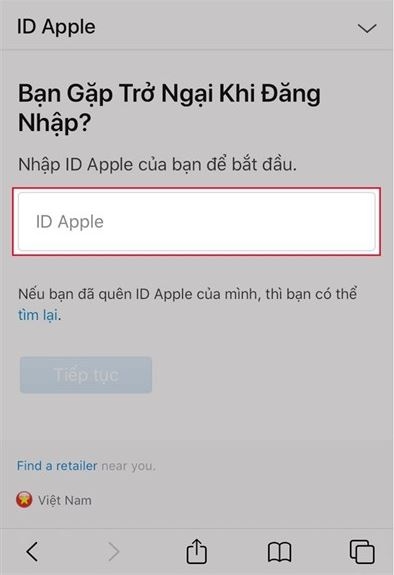 Phải làm sao khi quên mật khẩu ID Apple? 2