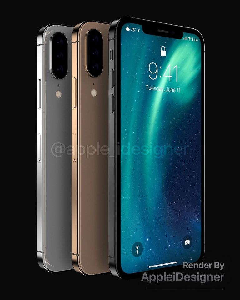 iPhone XI xuất hiện cực ấn tượng với đèn flash vòng quanh 3 camera