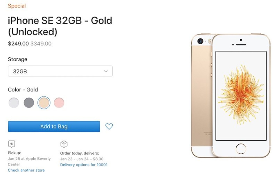 iPhone SE được bán trở lại iPhone SE được bán trở lại