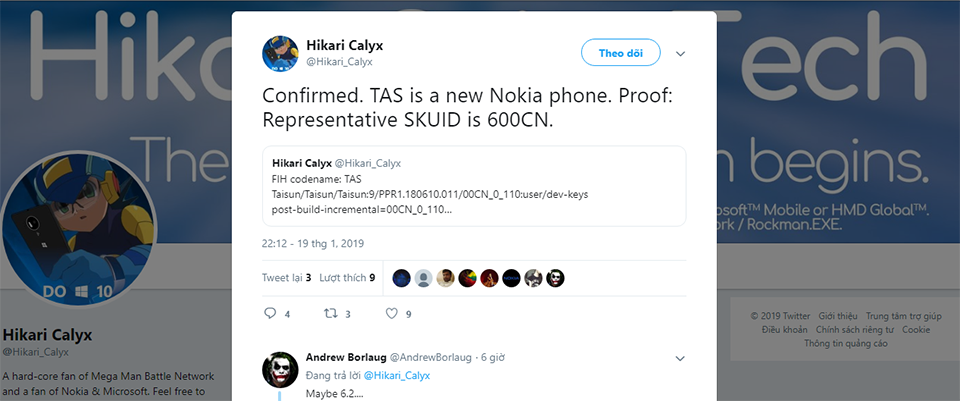 Nokia TAS xuất hiện trên FIH Nokia TAS xuất hiện trên FIH