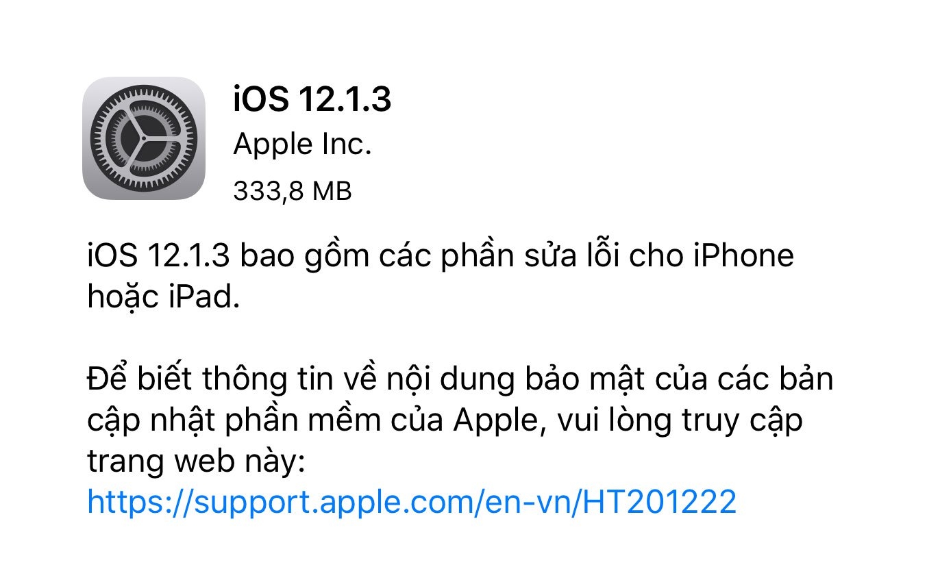 Những điều cần làm trước khi cập nhật iOS 12.1.3 2