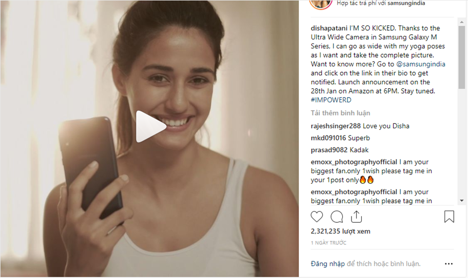 Galaxy M sẽ có camera góc siêu rộng
