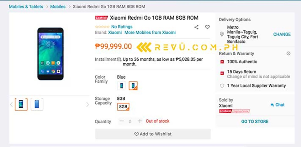 Cấu hình và giá bán Redmi Go (ảnh 2) Cấu hình và giá bán Redmi Go (ảnh 2)