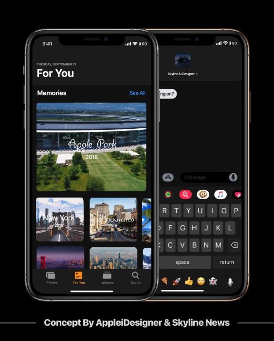 Ngắm giao diện tuyệt đẹp của Darkmode trên phiên bản iOS 13 4