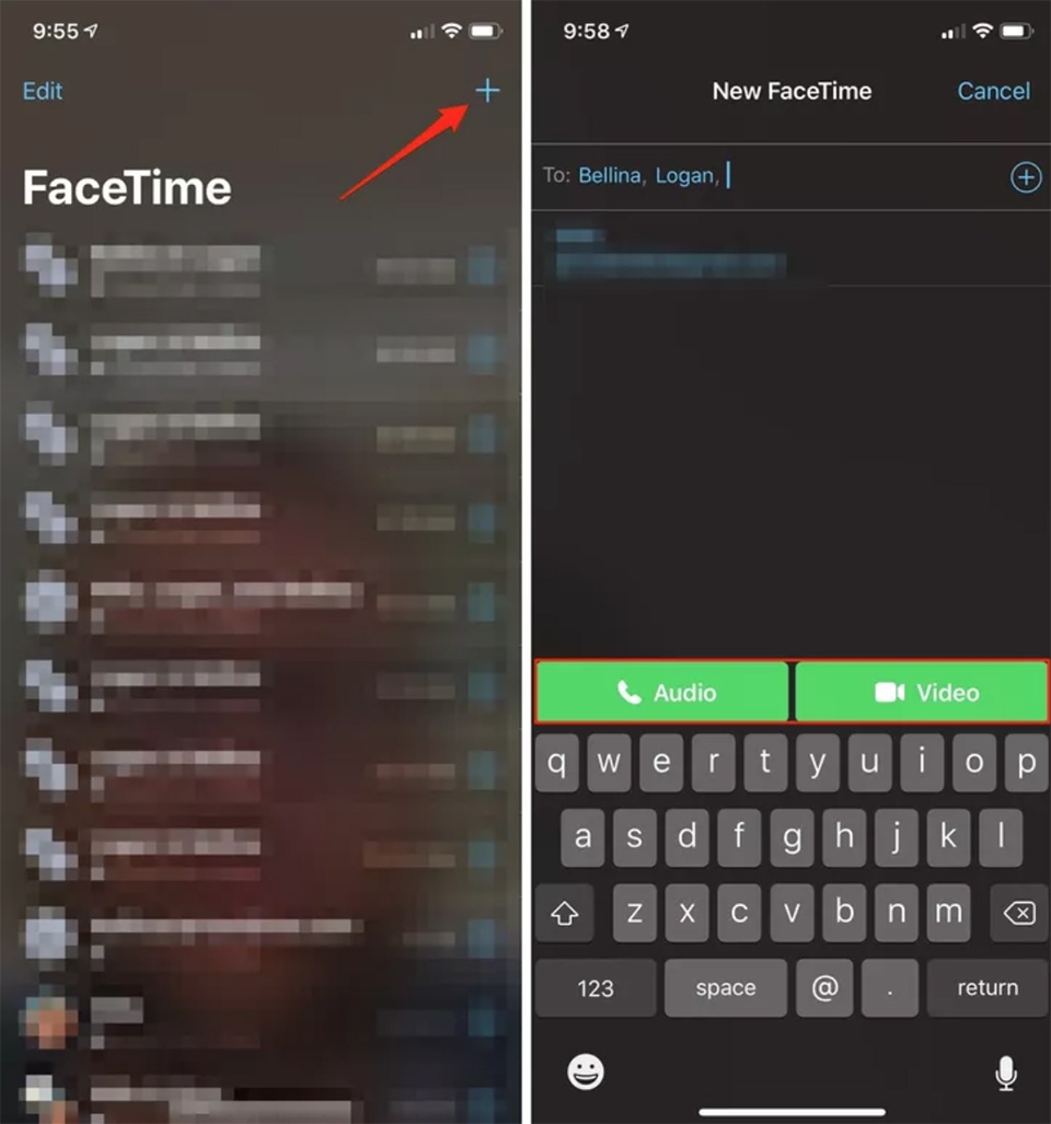 cách gọi facetime trên iphone, iPad cách gọi facetime trên iphone, iPad