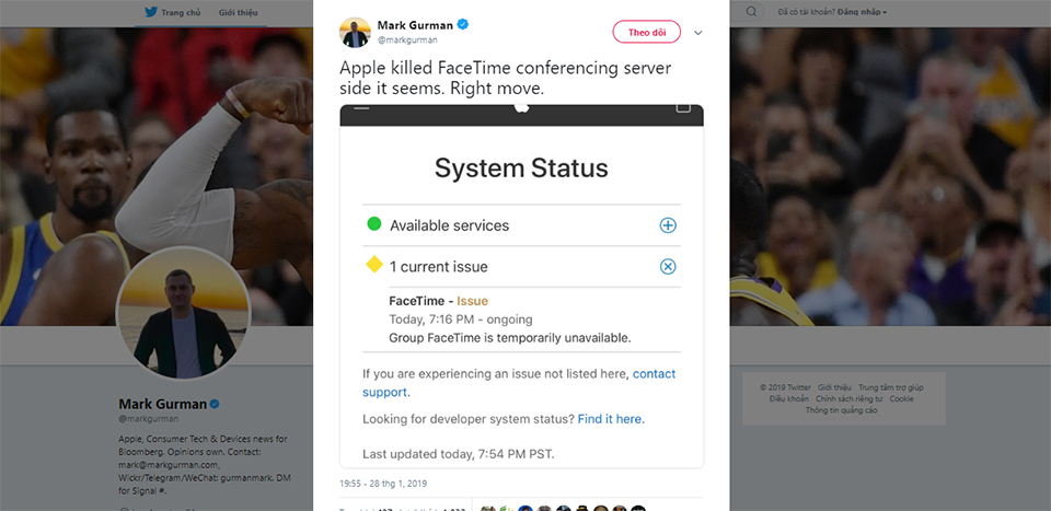 Apple vô hiệu hóa tính năng FaceTime (ảnh 1)