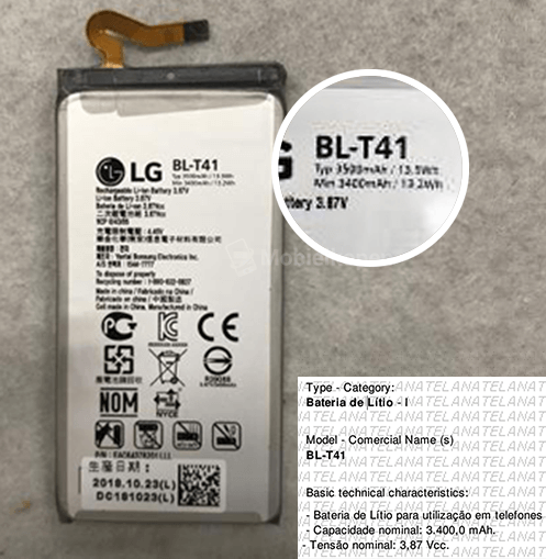 Dung lượng pin LG G8 ThinQ
