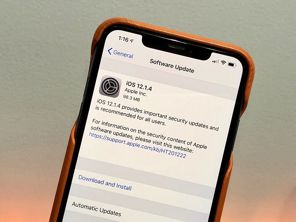 Apple phát hành iOS 12.1.4