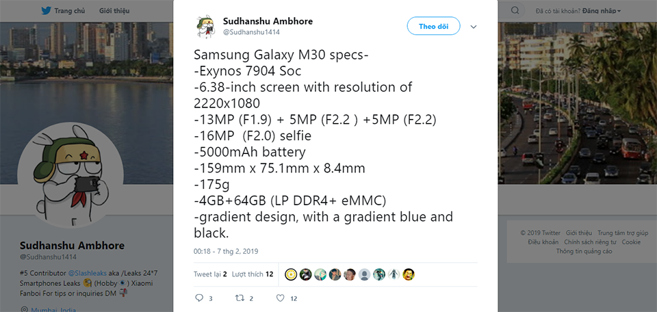 Tất tần tật về Galaxy M30 – siêu phẩm tầm trung sắp ra mắt của Samsung 2