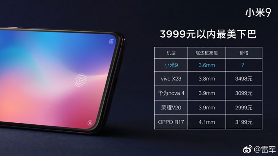 Lộ giá bán Xiaomi Mi 9 (ảnh 2) Lộ giá bán Xiaomi Mi 9 (ảnh 2)