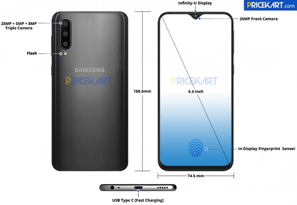 Sơ đồ thiết kế Galaxy A50