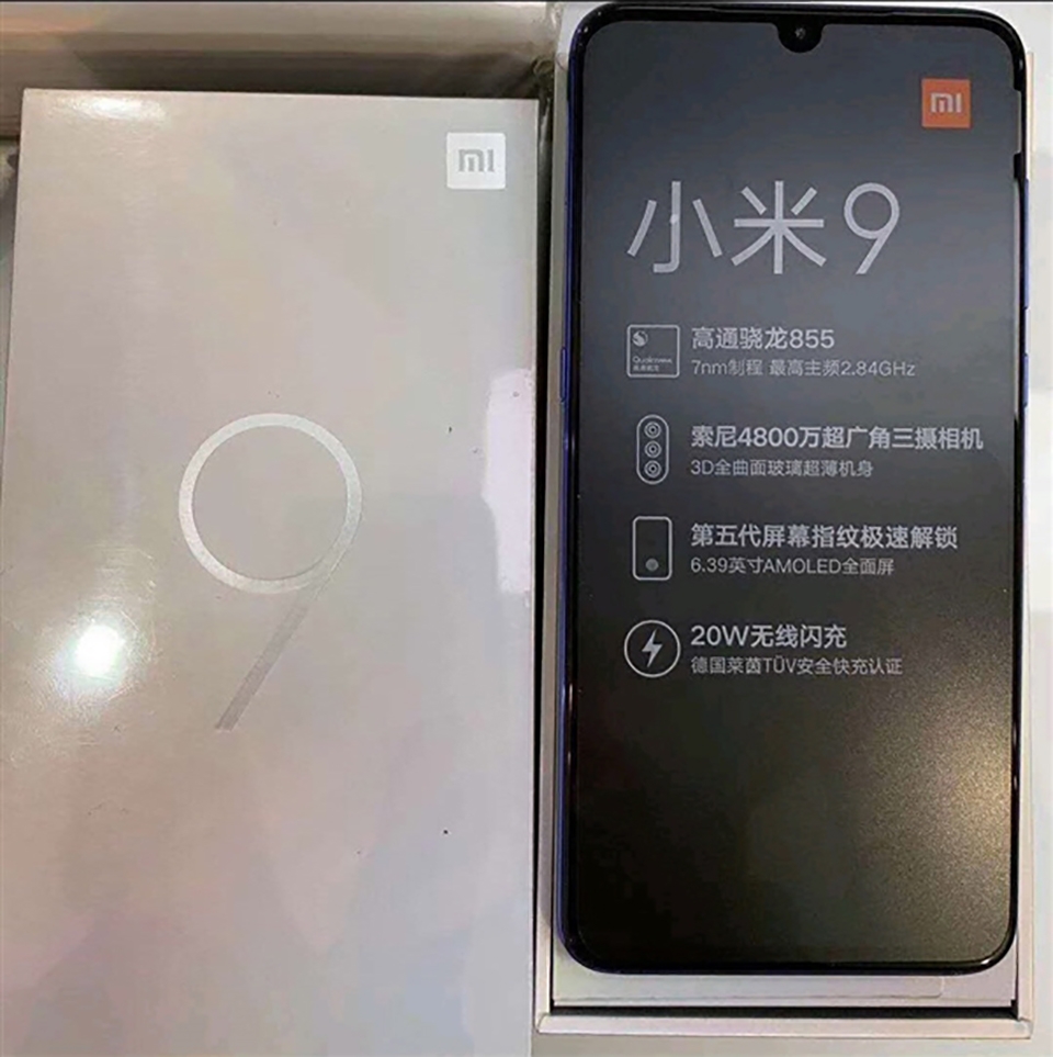 Xiaomi Mi 9 lộ ảnh thực tế Xiaomi Mi 9 lộ ảnh thực tế