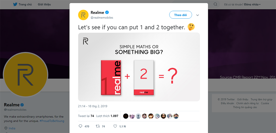 Realme 3 ra mắt trong tháng 3 (ảnh 1) Realme 3 ra mắt trong tháng 3 (ảnh 1)