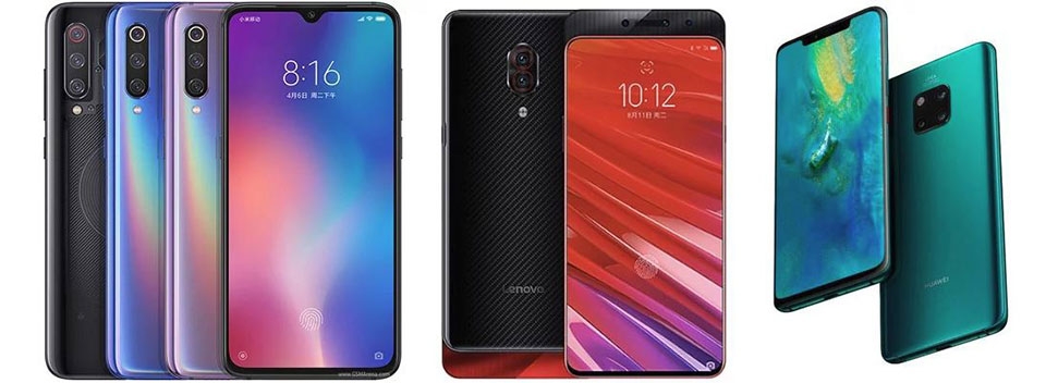 Xiaomi Mi 9, Lenovo Z5 Pro GT và Huawei Mate 20 Pro