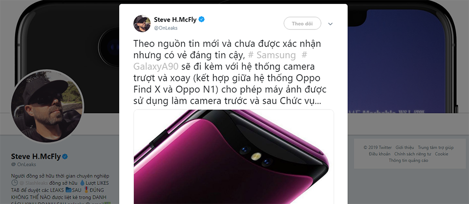 Thông tin Galaxy A90 Thông tin Galaxy A90