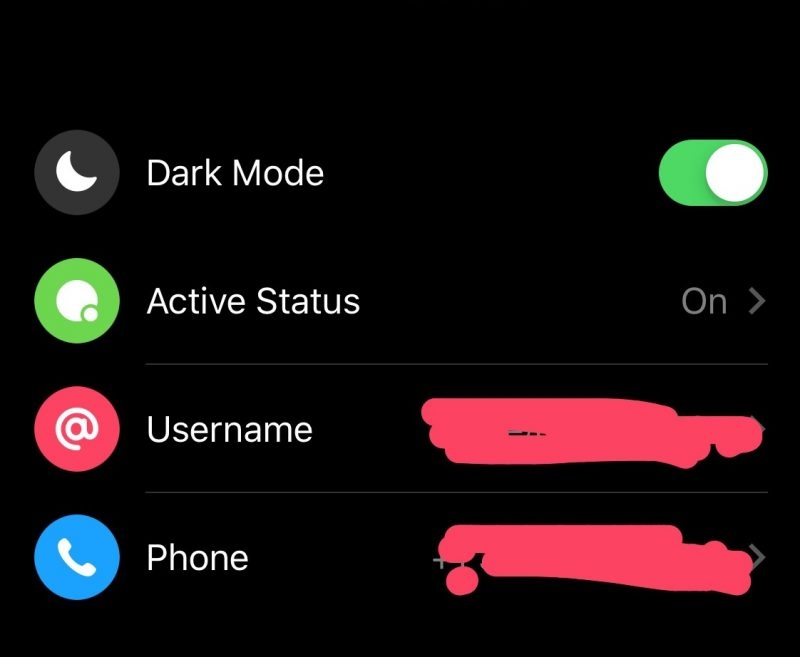 Facebook đang thử nghiệm chế độ nền tối trong Messenger cho iOS