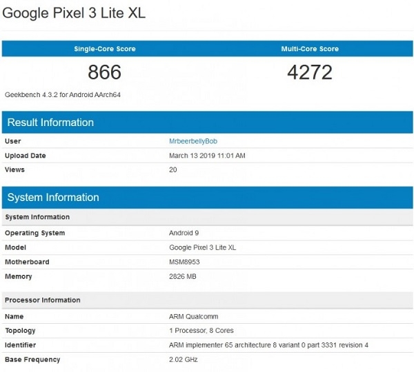 Pixel 3 Lite XL