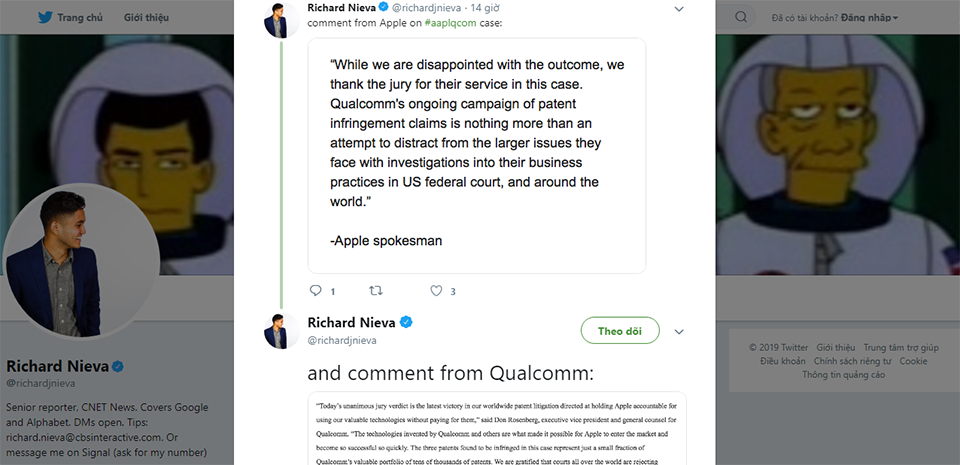 Apple thua kiện Qualcomm 31 triệu USD (ảnh 2) Apple thua kiện Qualcomm 31 triệu USD (ảnh 2)