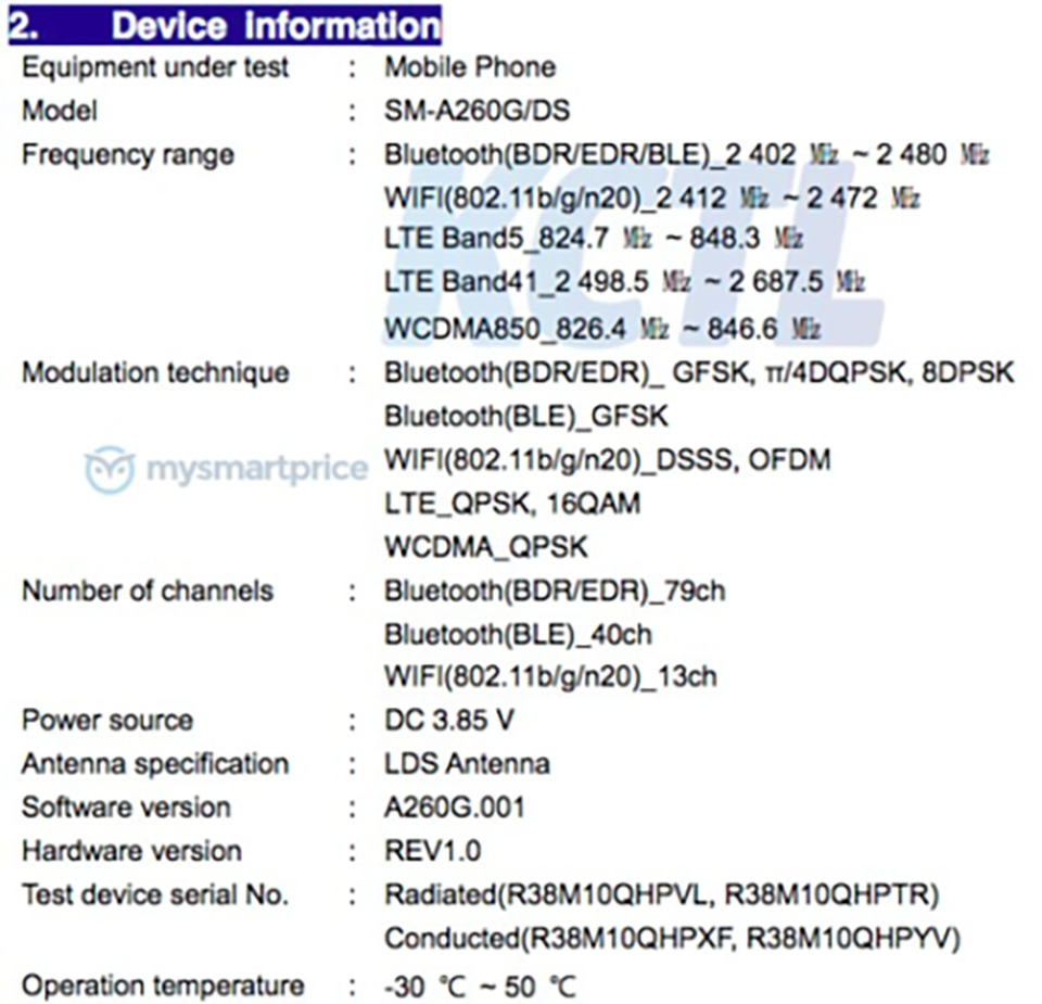 Galaxy A2 Core đạt chứng nhận FCC (ảnh 8)