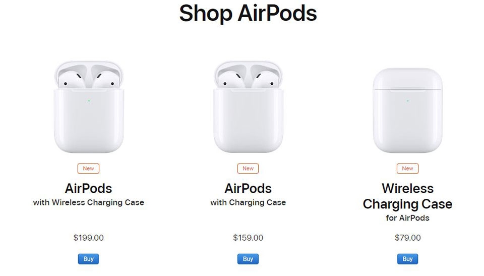 AirPods 2 và AirPods