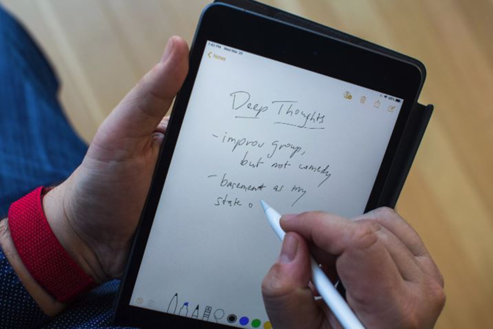 Apple Pencil trên iPad Mini 5
