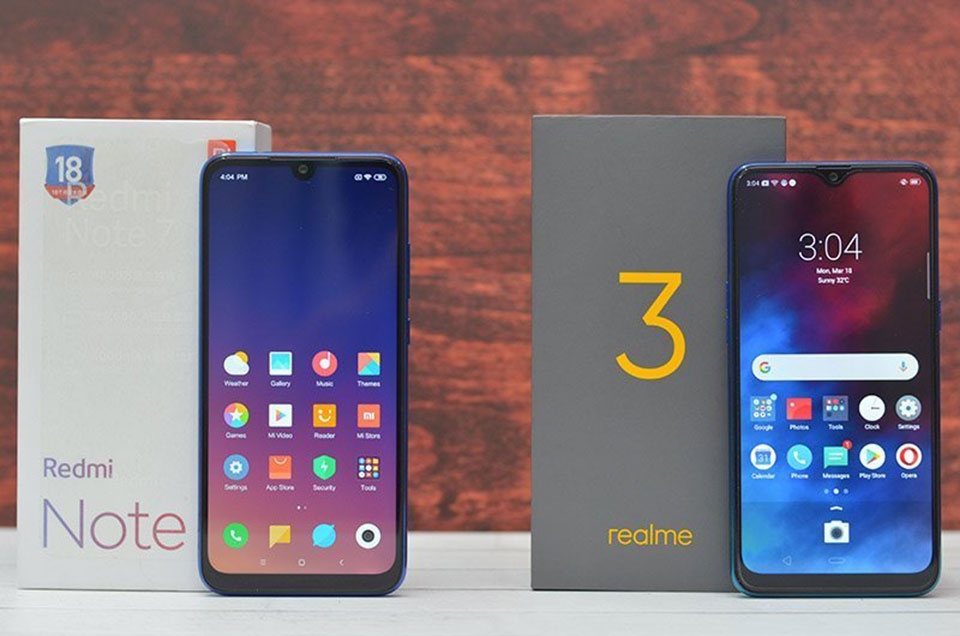 Redmi Note 7 và Realme 3