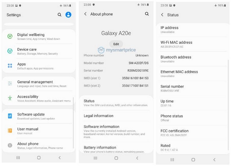 Galaxy A20e Galaxy A20e