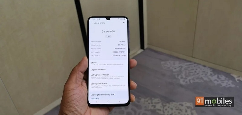 trên tay galaxy a70 trên tay galaxy a70