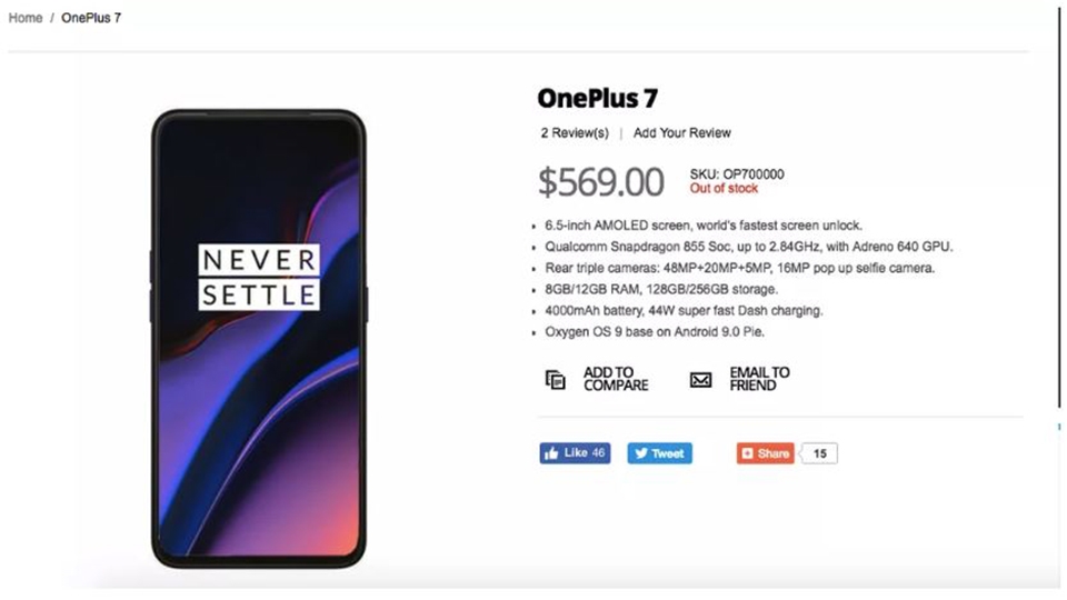 Chân dung OnePlus 7 qua những thông tin rò rỉ 2