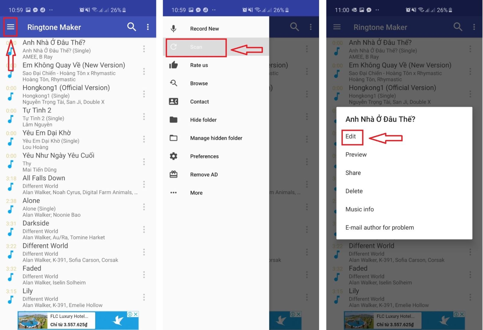 đổi nhạc chuông Android