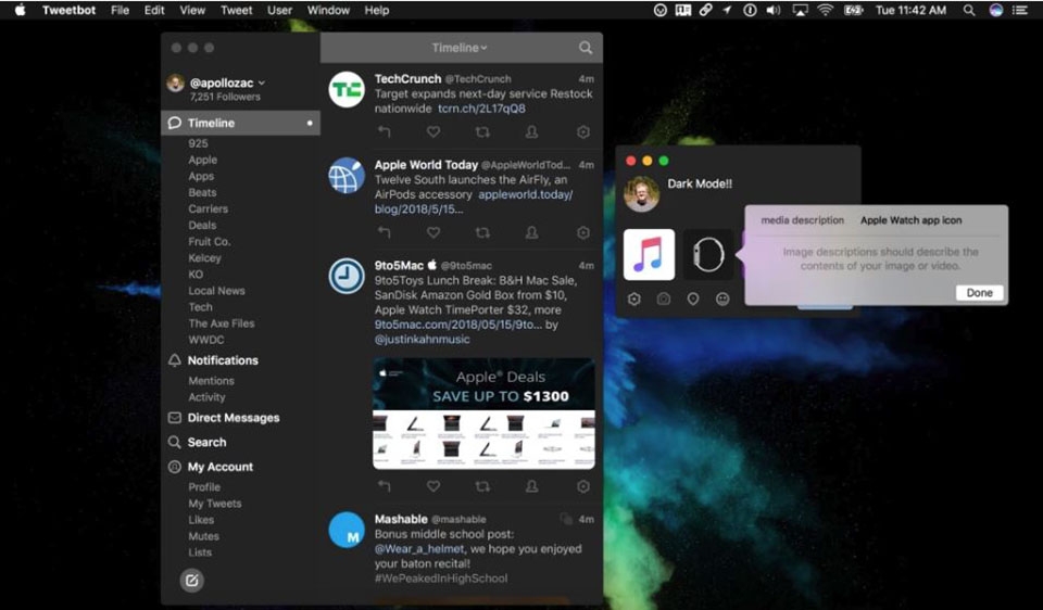 ứng dụng twitter cho MAc