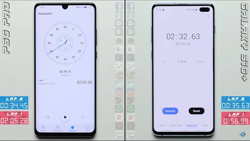 Đọ tốc độ Galaxy S10+ và Huawei P30 Pro (ảnh 2) Đọ tốc độ Galaxy S10+ và Huawei P30 Pro (ảnh 2)