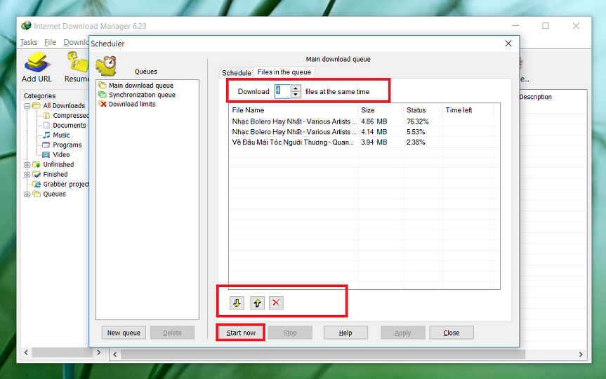 Mẹo download lần lượt và tăng tốc tối đa với Internet Download Manager 7
