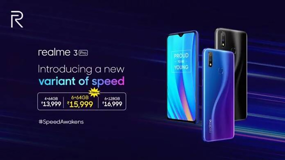 Realme 3 Pro có biến thể RAM 6GB + ROM 64GB mới