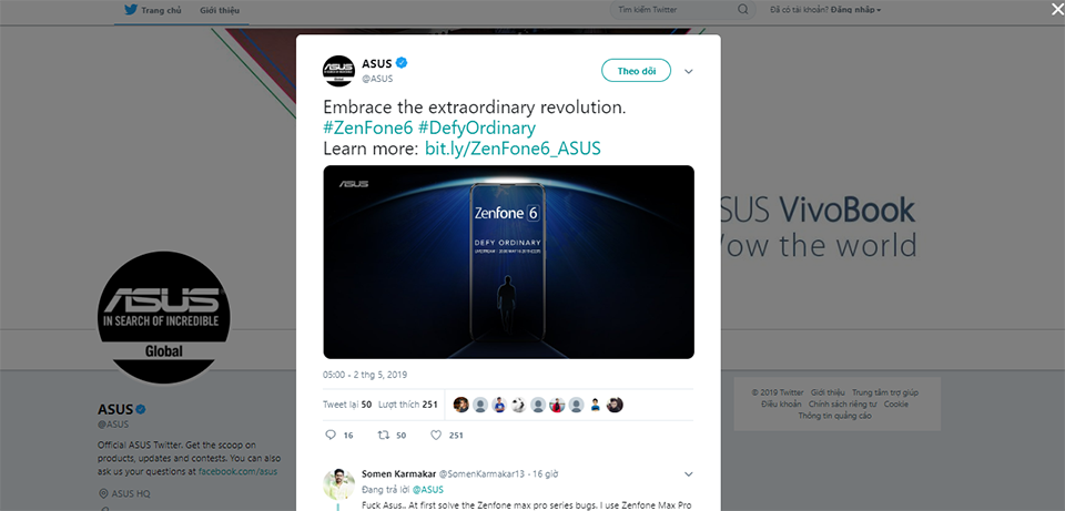 Zenfone 6 lộ ảnh teaser