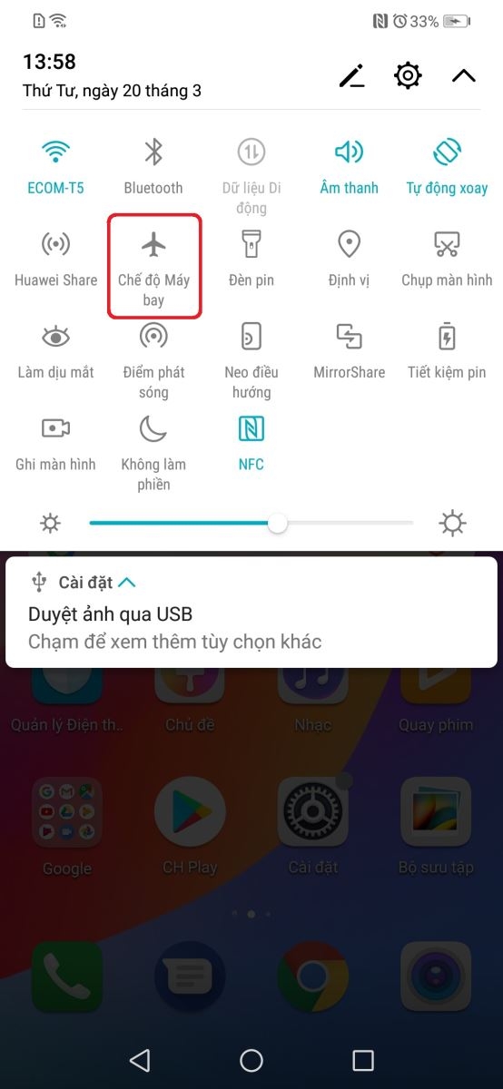 Hướng dẫn kích hoạt chế độ máy bay trên Honor Play 2