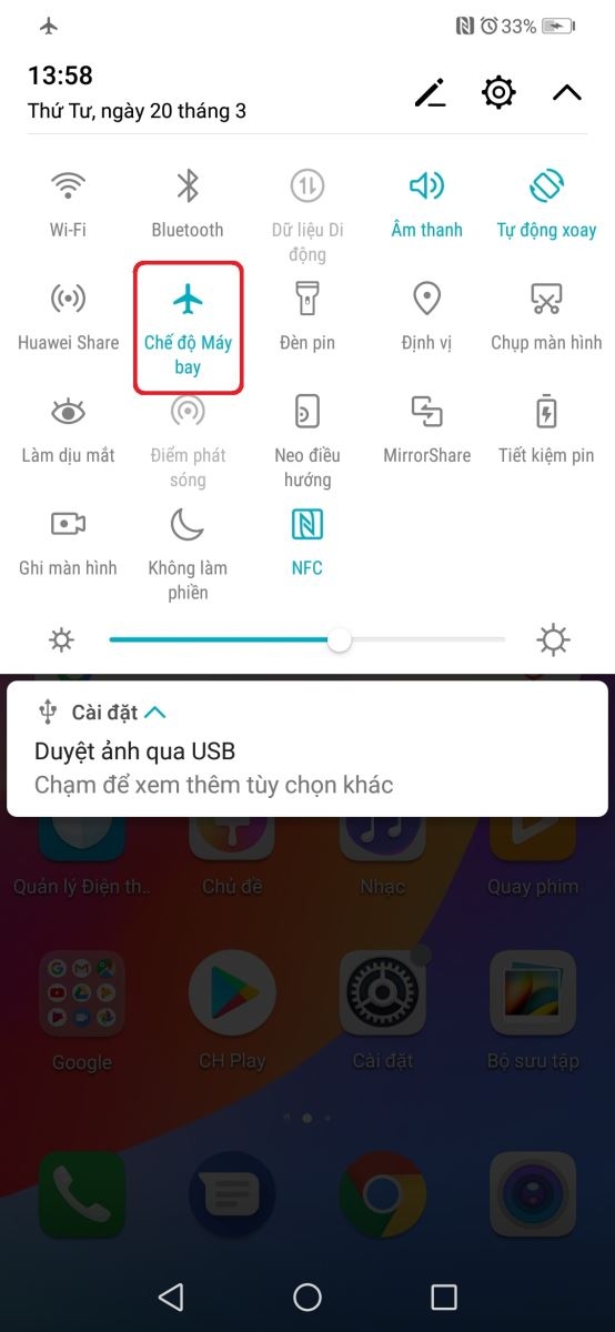 Hướng dẫn kích hoạt chế độ máy bay trên Honor Play 3