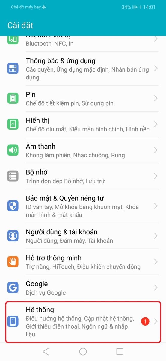 Hướng dẫn khôi phục cài đặt gốc trên Honor Play 2