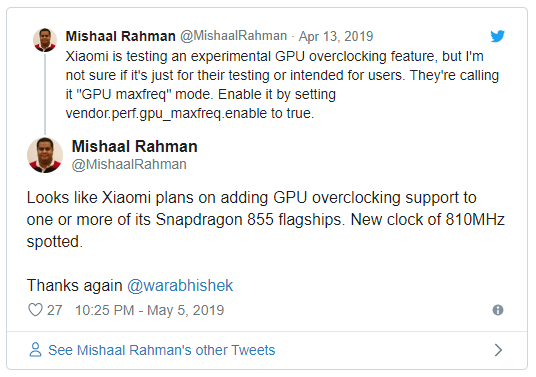 Flagship Redmi sẽ có chip Snapdragon 855 hỗ trợ ép xung GPU và bộ nhớ tối đa 256GB (ảnh 1)