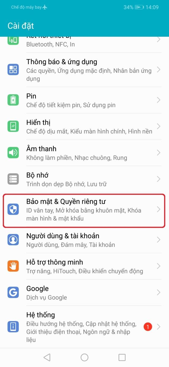 Hướng dẫn thiết lập mở khóa bằng vân tay trên Honor Play 2