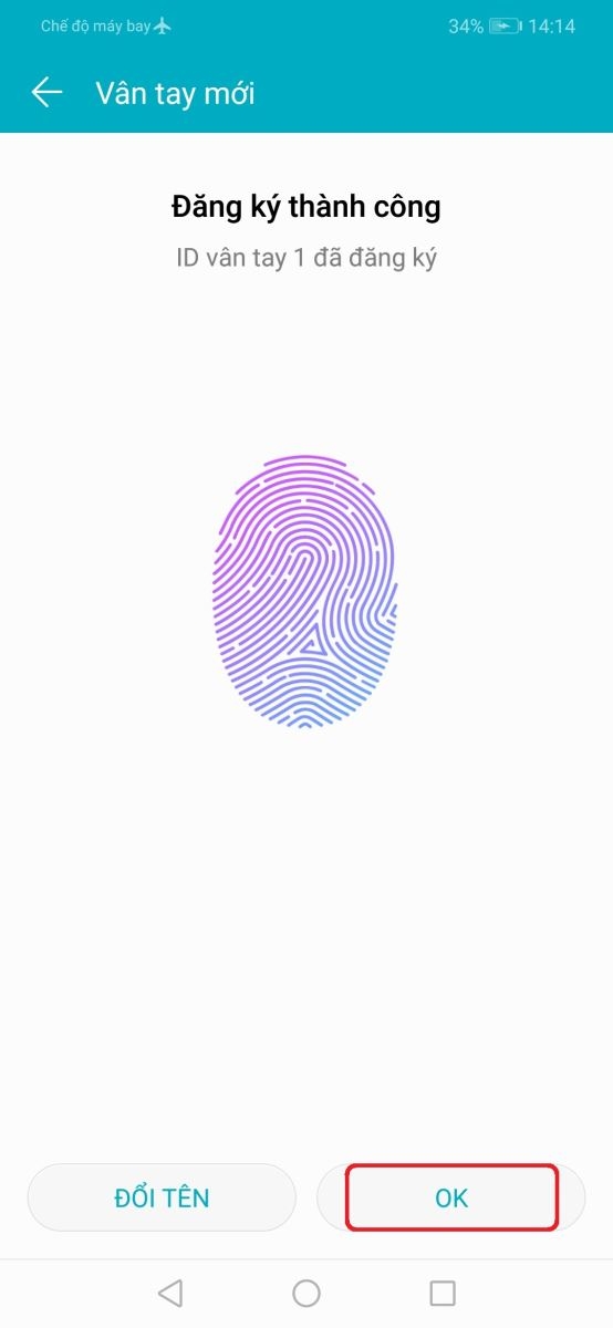 Hướng dẫn thiết lập mở khóa bằng vân tay trên Honor Play 8