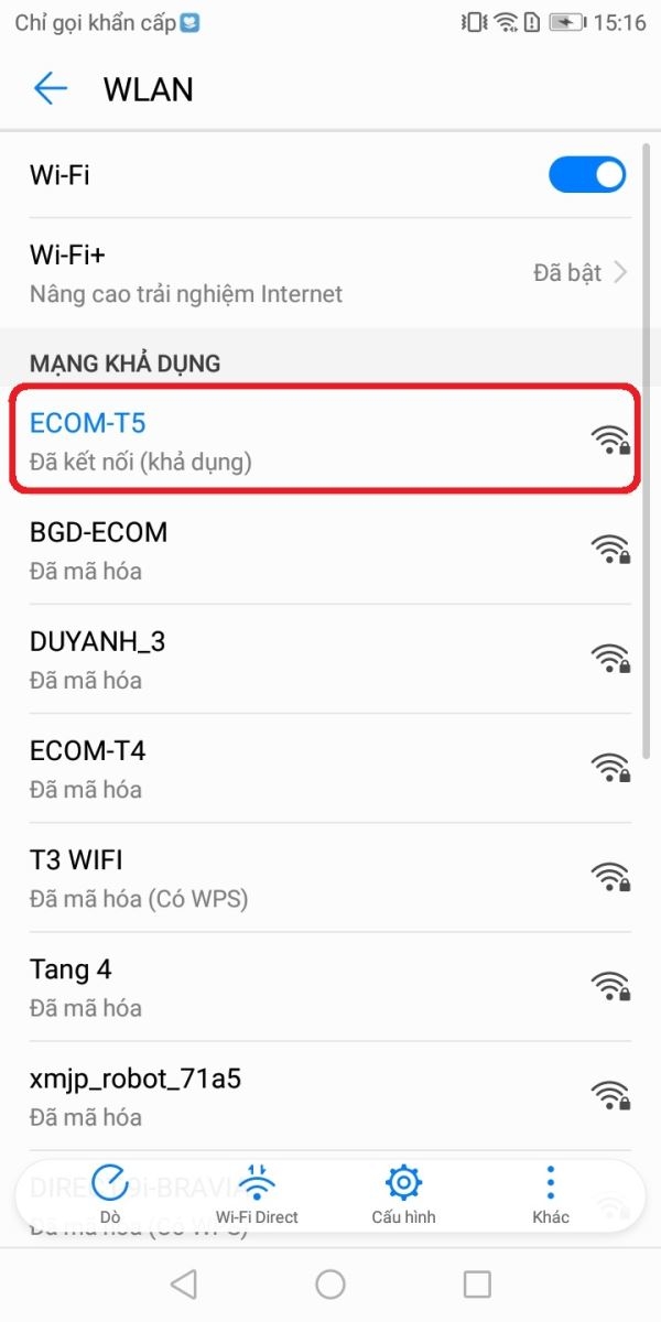 Hướng dẫn kết nối Wi-Fi trên Huawei Y6 Prime 55