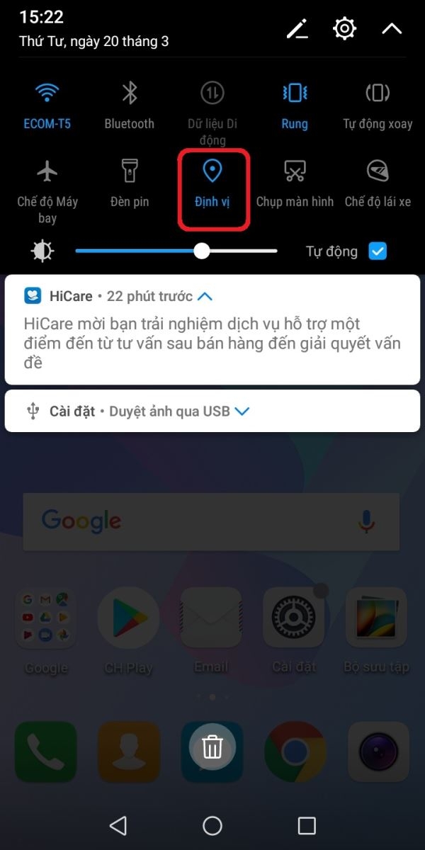 Hướng dẫn tắt chế độ GPS để tiết kiệm pin trên Huawei Y6 Prime 2