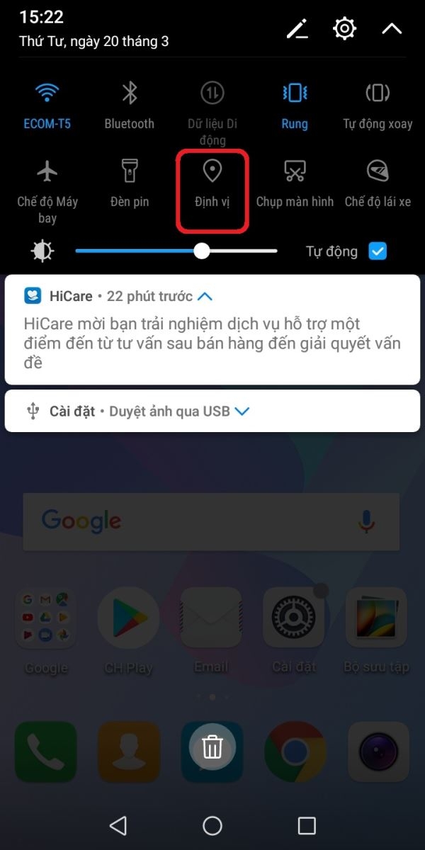 Hướng dẫn tắt chế độ GPS để tiết kiệm pin trên Huawei Y6 Prime 3