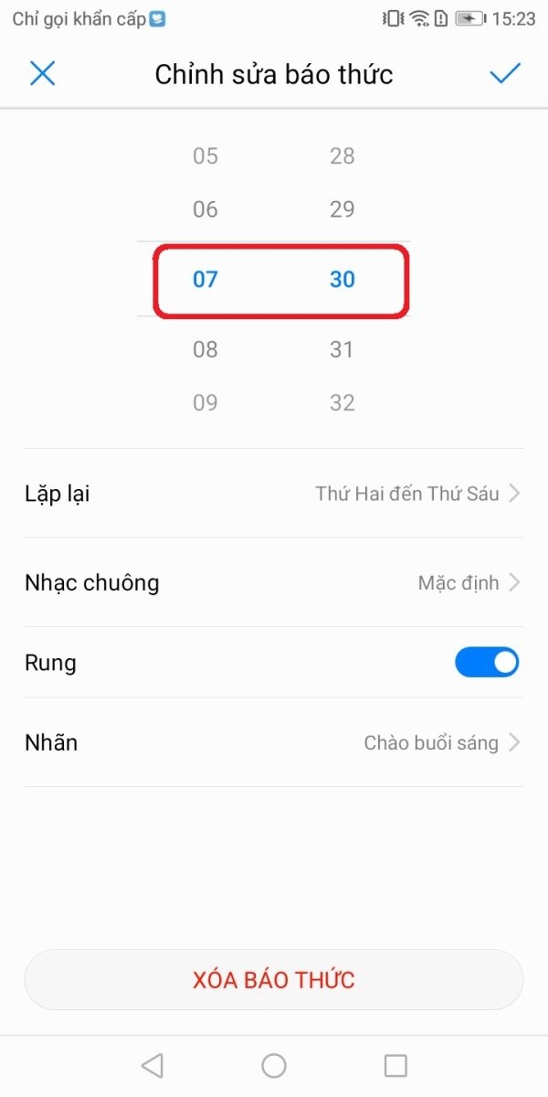 Hướng dẫn tạo báo thức trên Huawei Y6 Prime  3