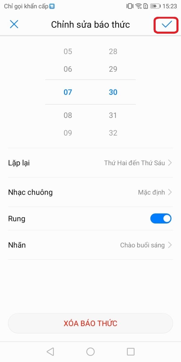 Hướng dẫn tạo báo thức trên Huawei Y6 Prime  6