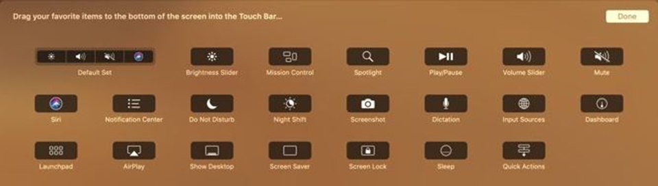 Touch Bar Macbook Pro